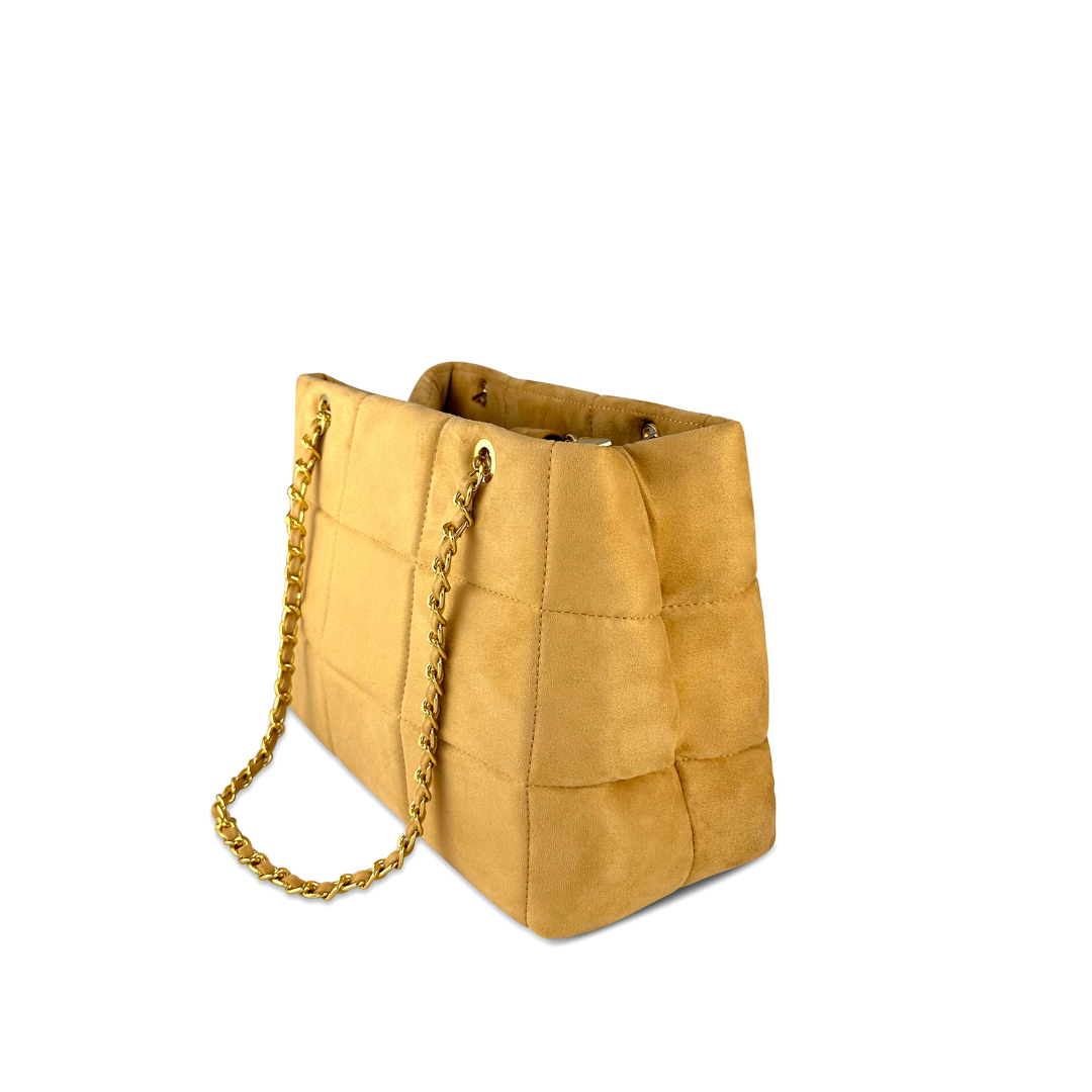 CLARISSA - BORSA TOTE VELLUTO SCAMOSCIATO