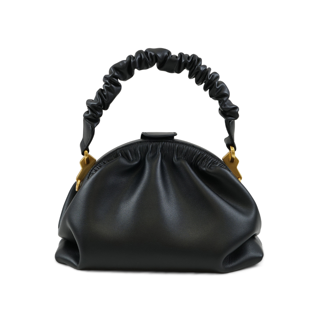 MUFFIN IN PELLE NERA