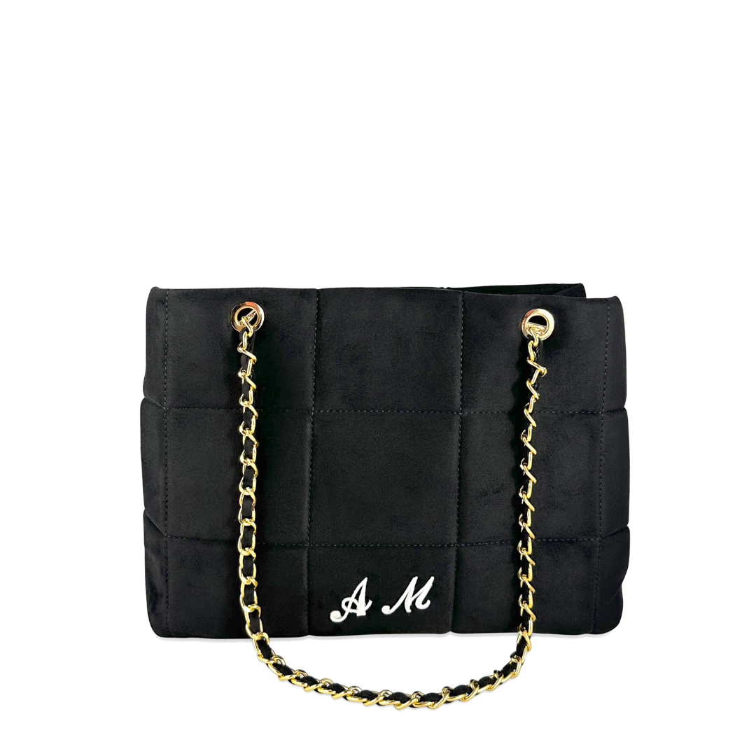 PERSONALIZZA CLARISSA - BORSA TOTE VELLUTO SCAMOSCIATO