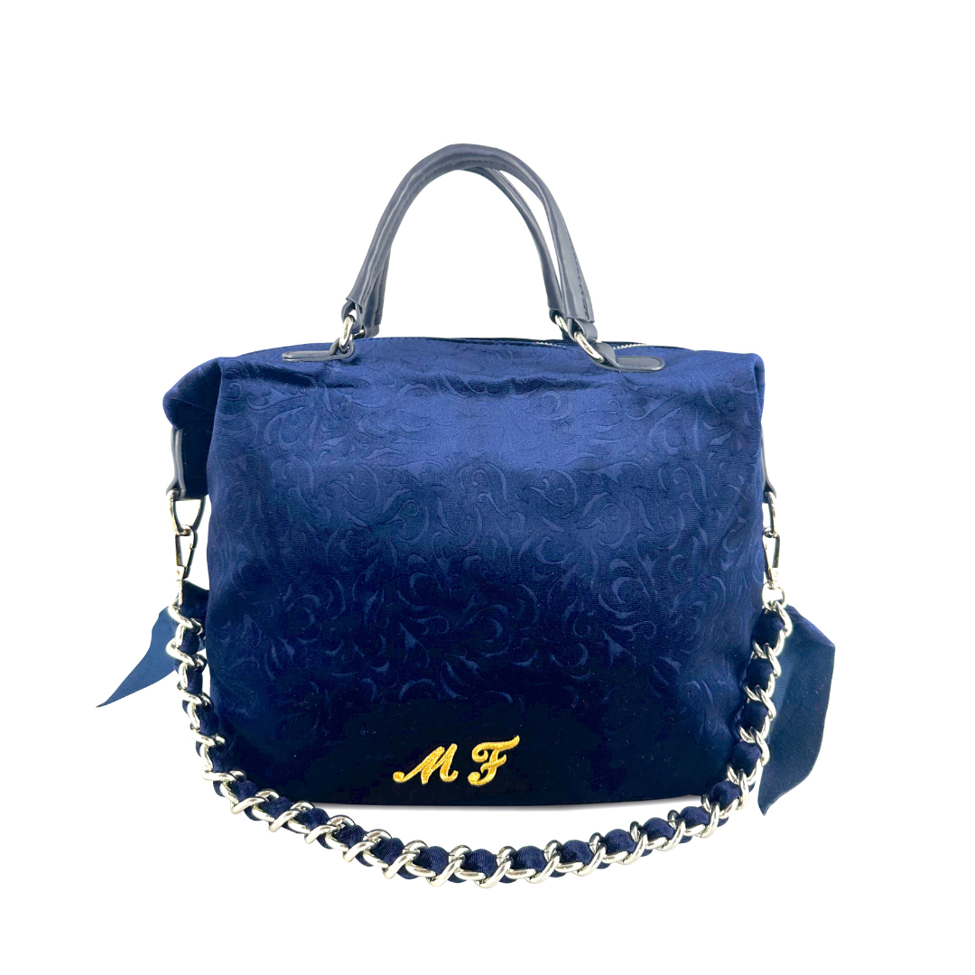 PERSONALIZZA HILARY - BAULETTO IN VELLUTO STAMPA FIORI