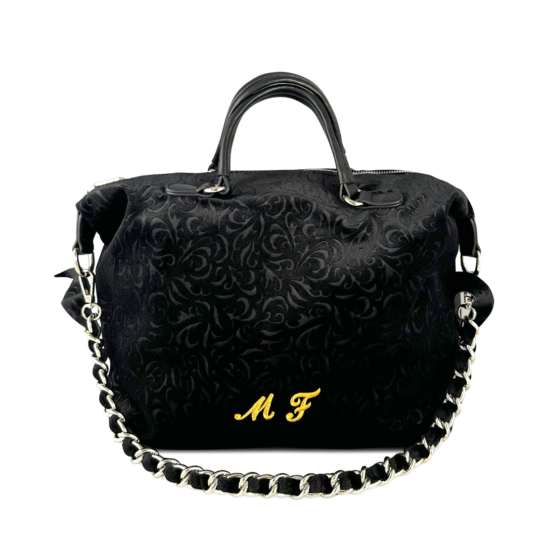 PERSONALIZZA HILARY - BAULETTO IN VELLUTO STAMPA FIORI