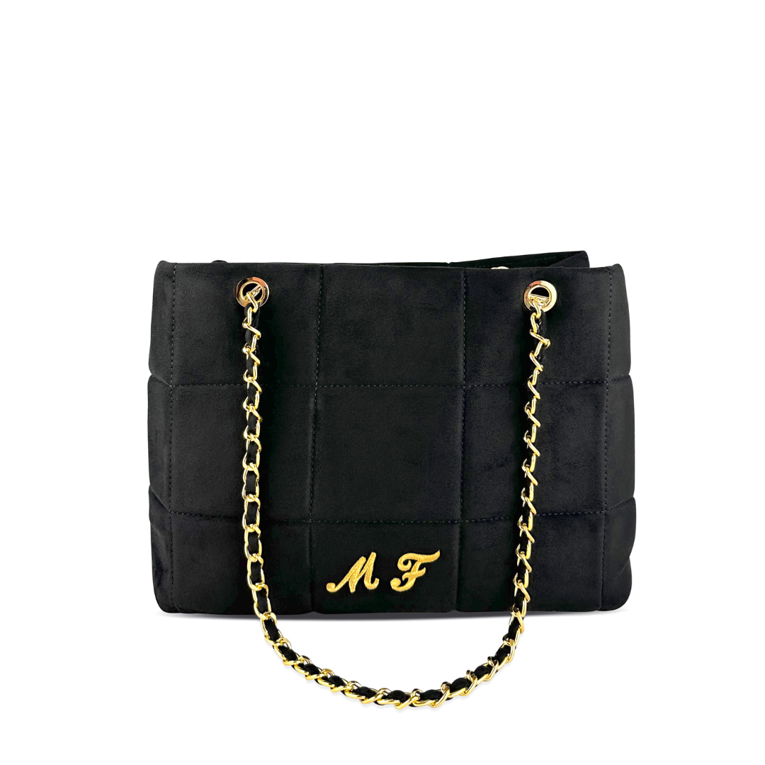 PERSONALIZZA CLARISSA - BORSA TOTE VELLUTO SCAMOSCIATO