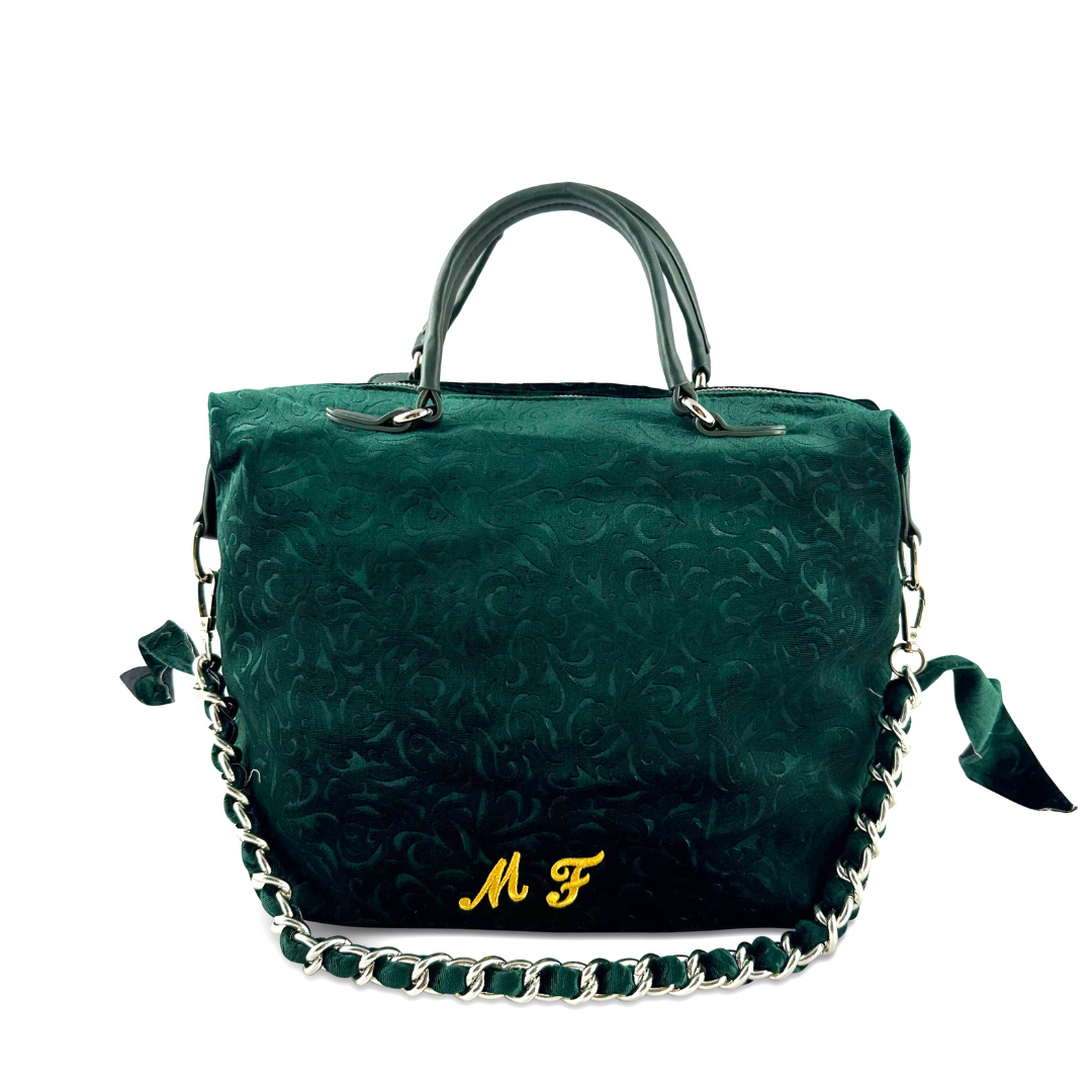 PERSONALIZZA HILARY - BAULETTO IN VELLUTO STAMPA FIORI