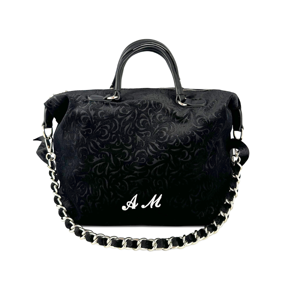 PERSONALIZZA HILARY - BAULETTO IN VELLUTO STAMPA FIORI