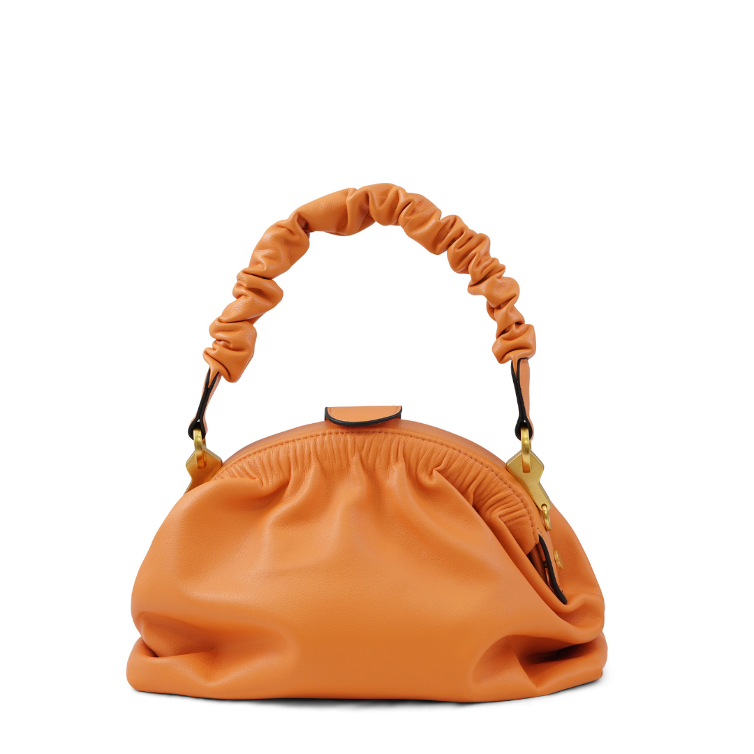 MUFFIN IN PELLE ARANCIO