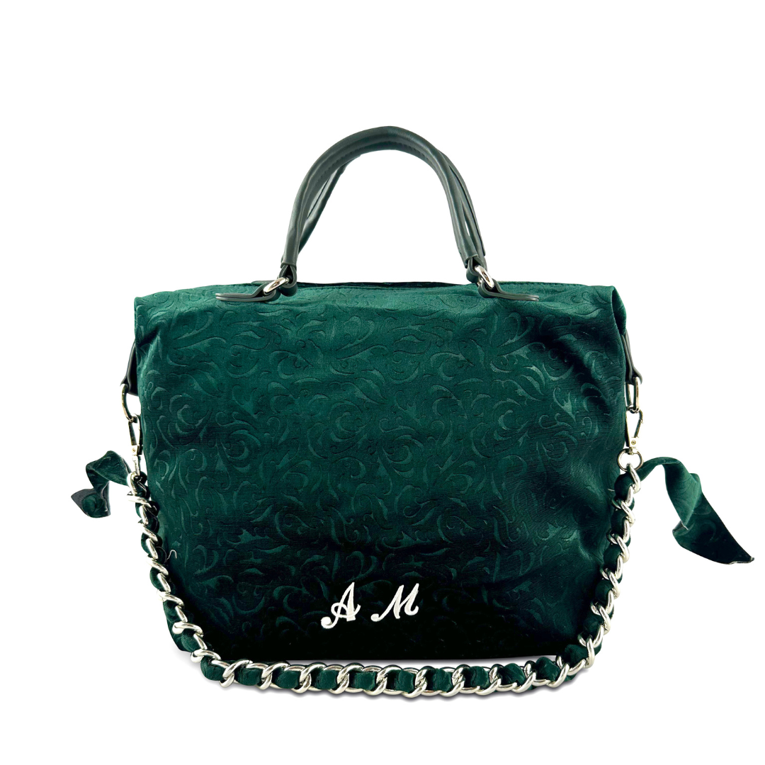 PERSONALIZZA HILARY - BAULETTO IN VELLUTO STAMPA FIORI