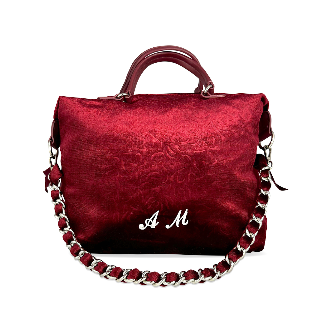 PERSONALIZZA HILARY - BAULETTO IN VELLUTO STAMPA FIORI