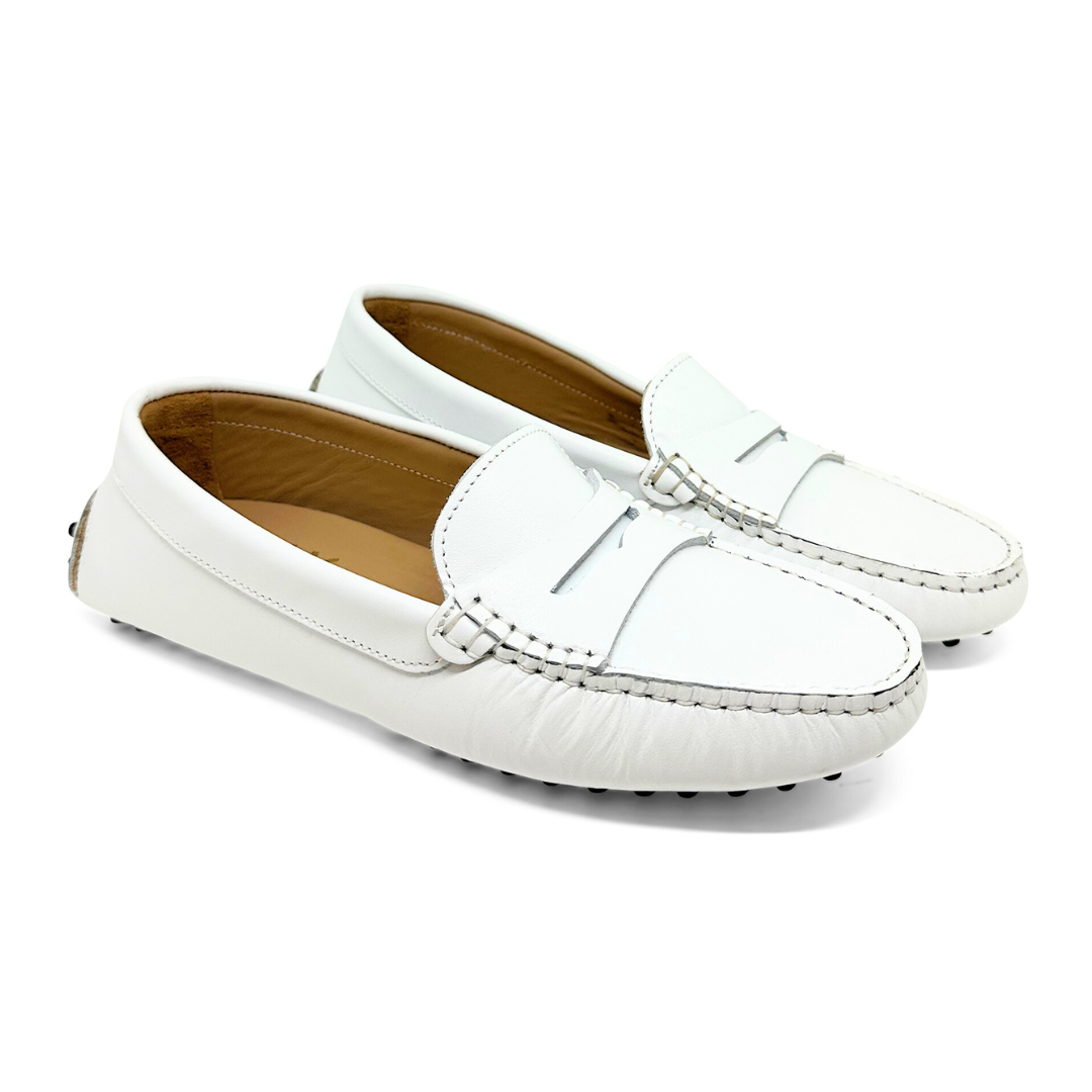 VALLY® - MOCASSINO IN PELLE BIANCA