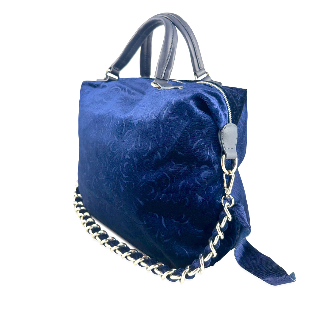 HILARY - BAULETTO IN VELLUTO STAMPA FIORI