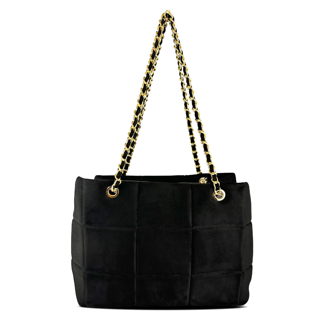 CLARISSA - BORSA TOTE VELLUTO SCAMOSCIATO