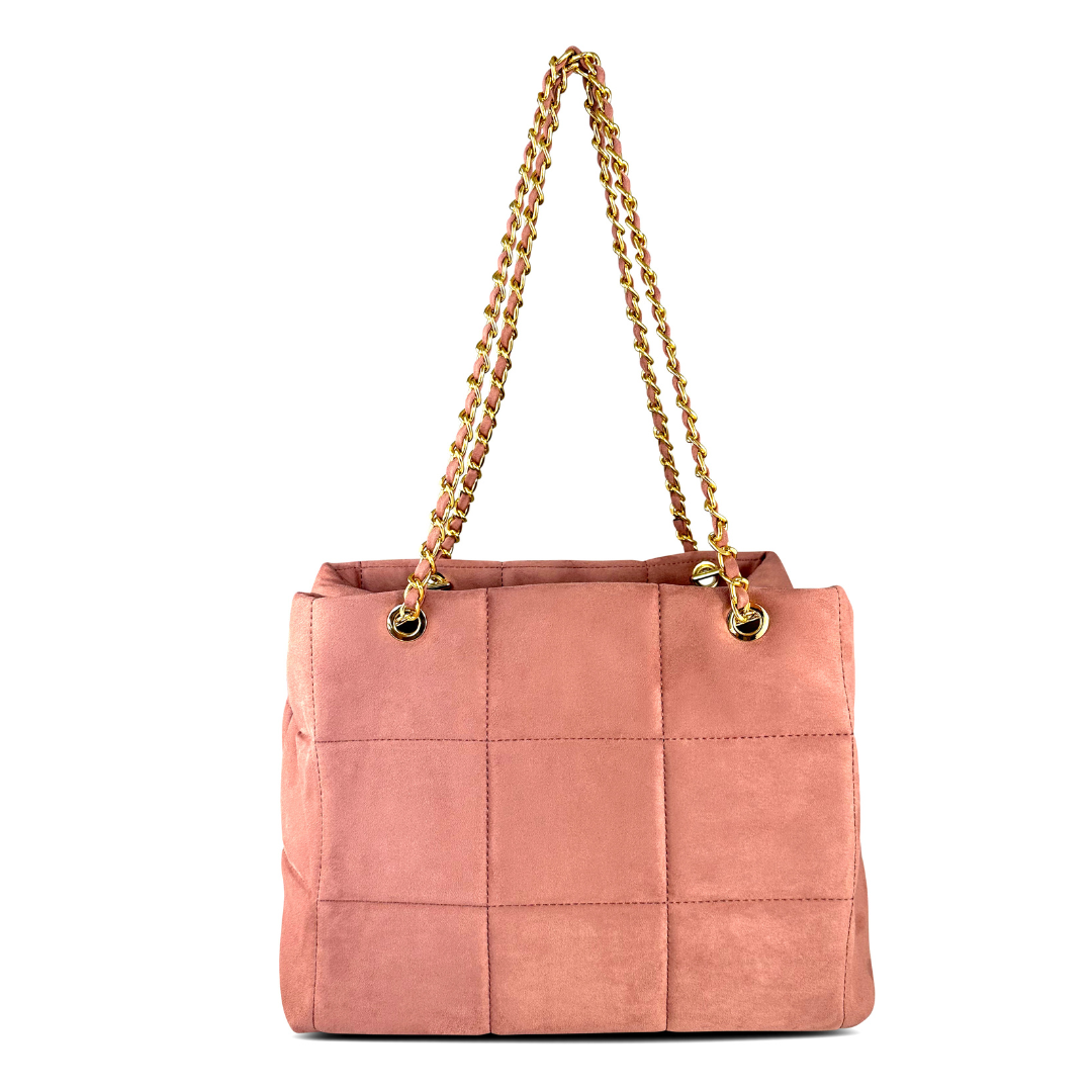 CLARISSA - BORSA TOTE VELLUTO SCAMOSCIATO