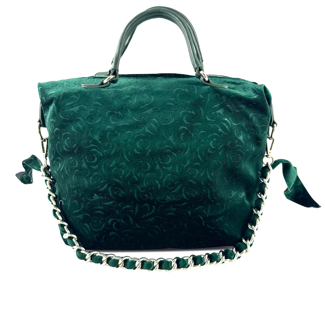 HILARY - BAULETTO IN VELLUTO STAMPA FIORI