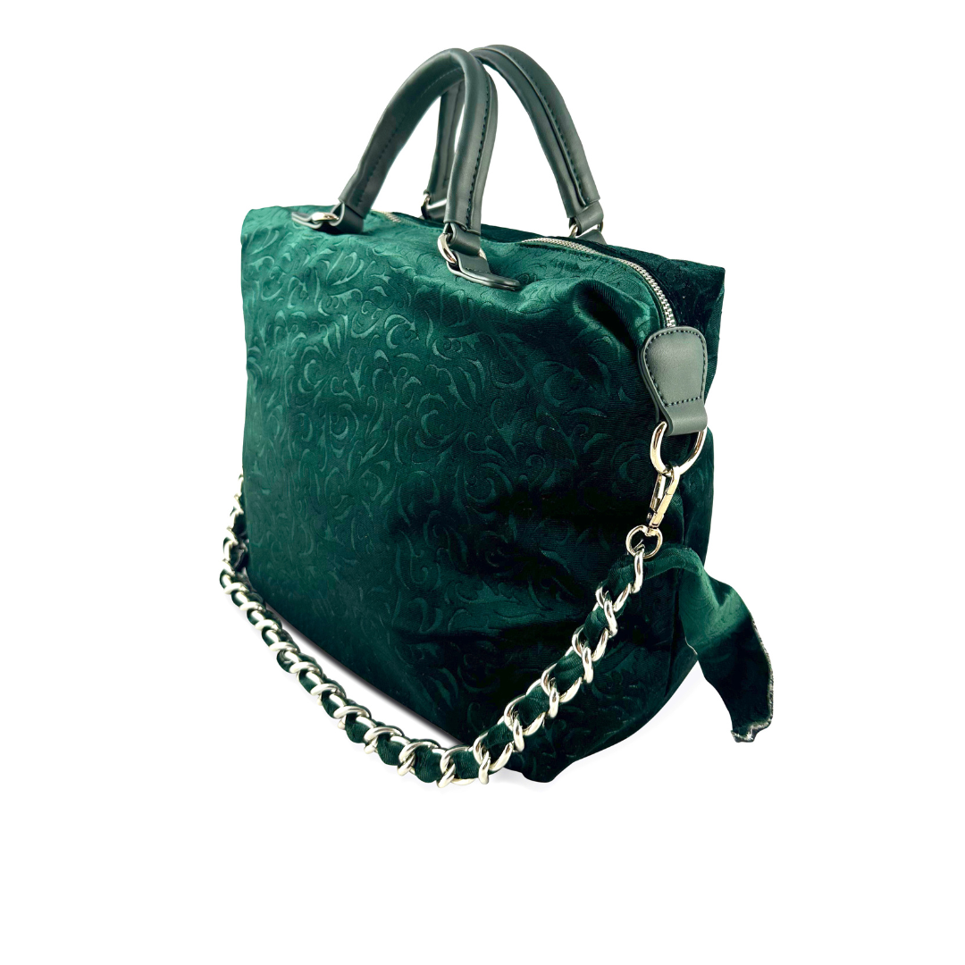 HILARY - BAULETTO IN VELLUTO STAMPA FIORI