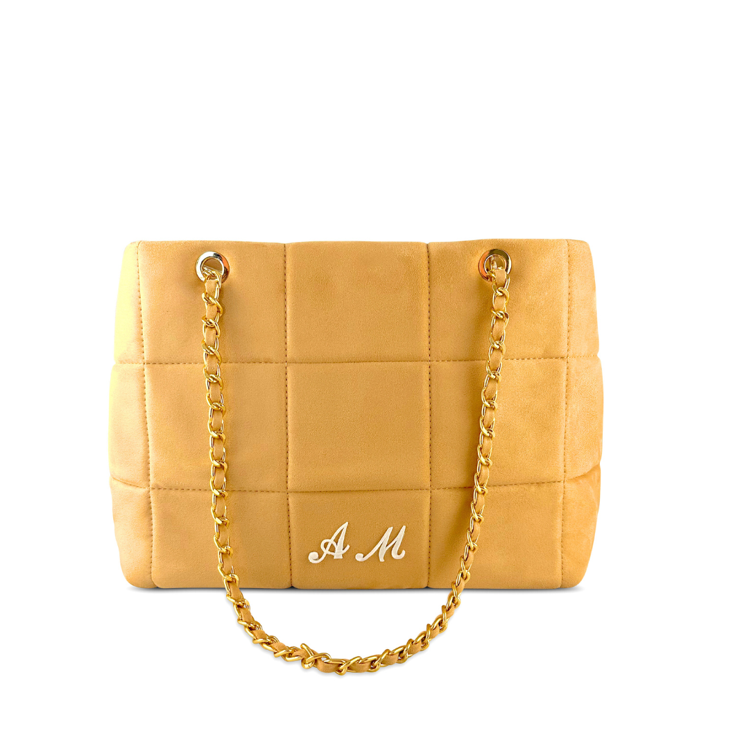 PERSONALIZZA CLARISSA - BORSA TOTE VELLUTO SCAMOSCIATO