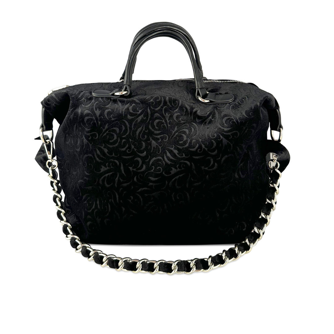 HILARY - BAULETTO IN VELLUTO STAMPA FIORI