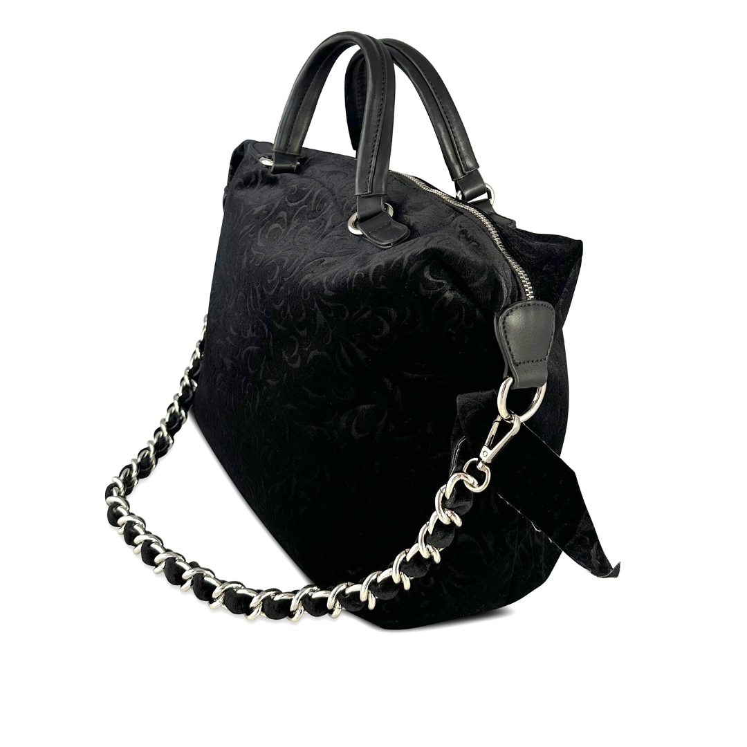 HILARY - BAULETTO IN VELLUTO STAMPA FIORI