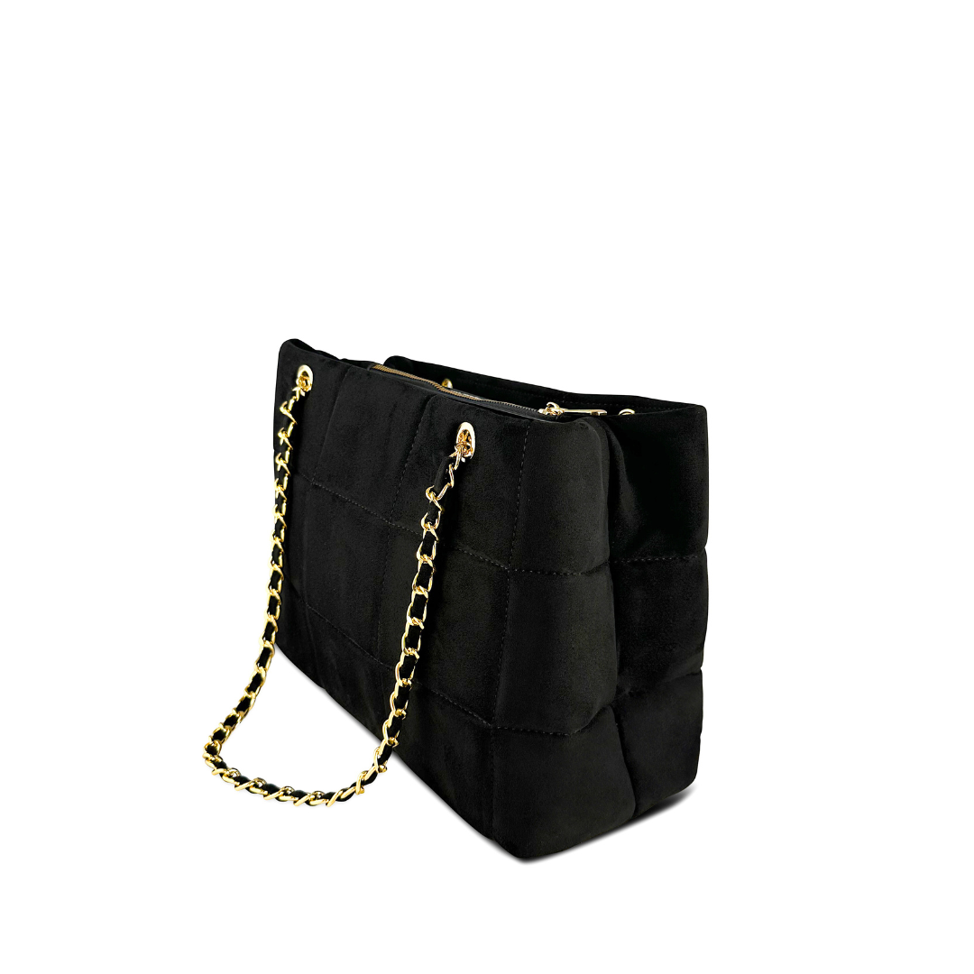 CLARISSA - BORSA TOTE VELLUTO SCAMOSCIATO