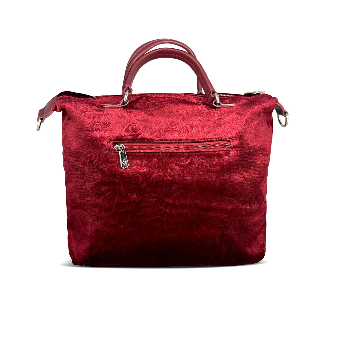 HILARY - BAULETTO IN VELLUTO STAMPA FIORI