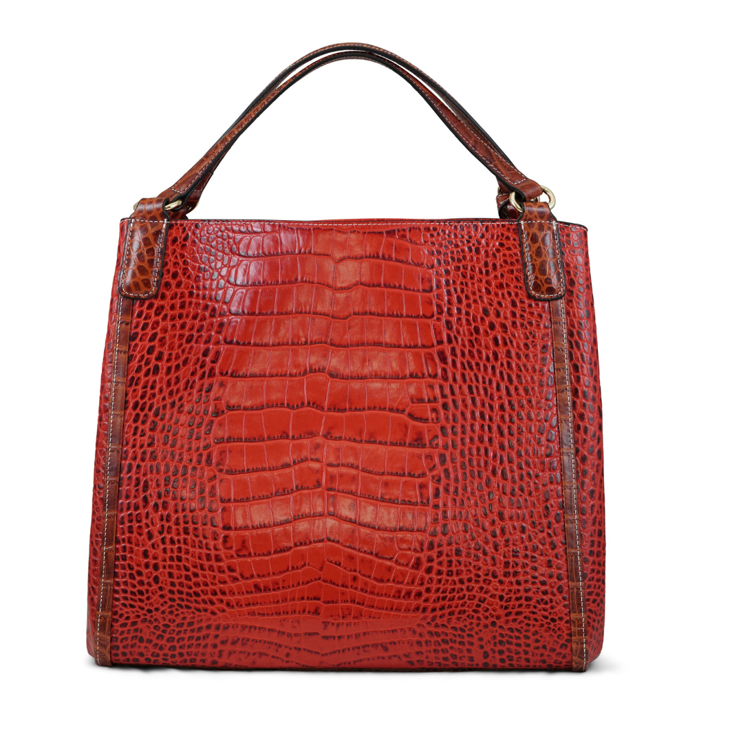 CHARLOTTE IN PELLE STAMPA PITONE E COCCO