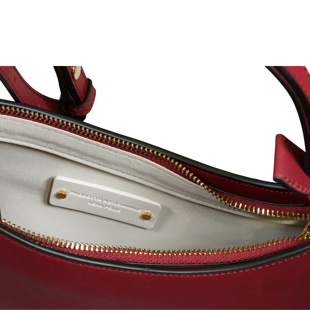 DEVA IN PELLE BORGOGNA