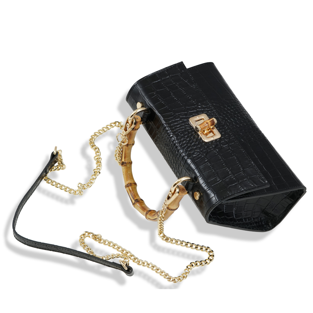 GRACE IN PELLE COCCO NERA