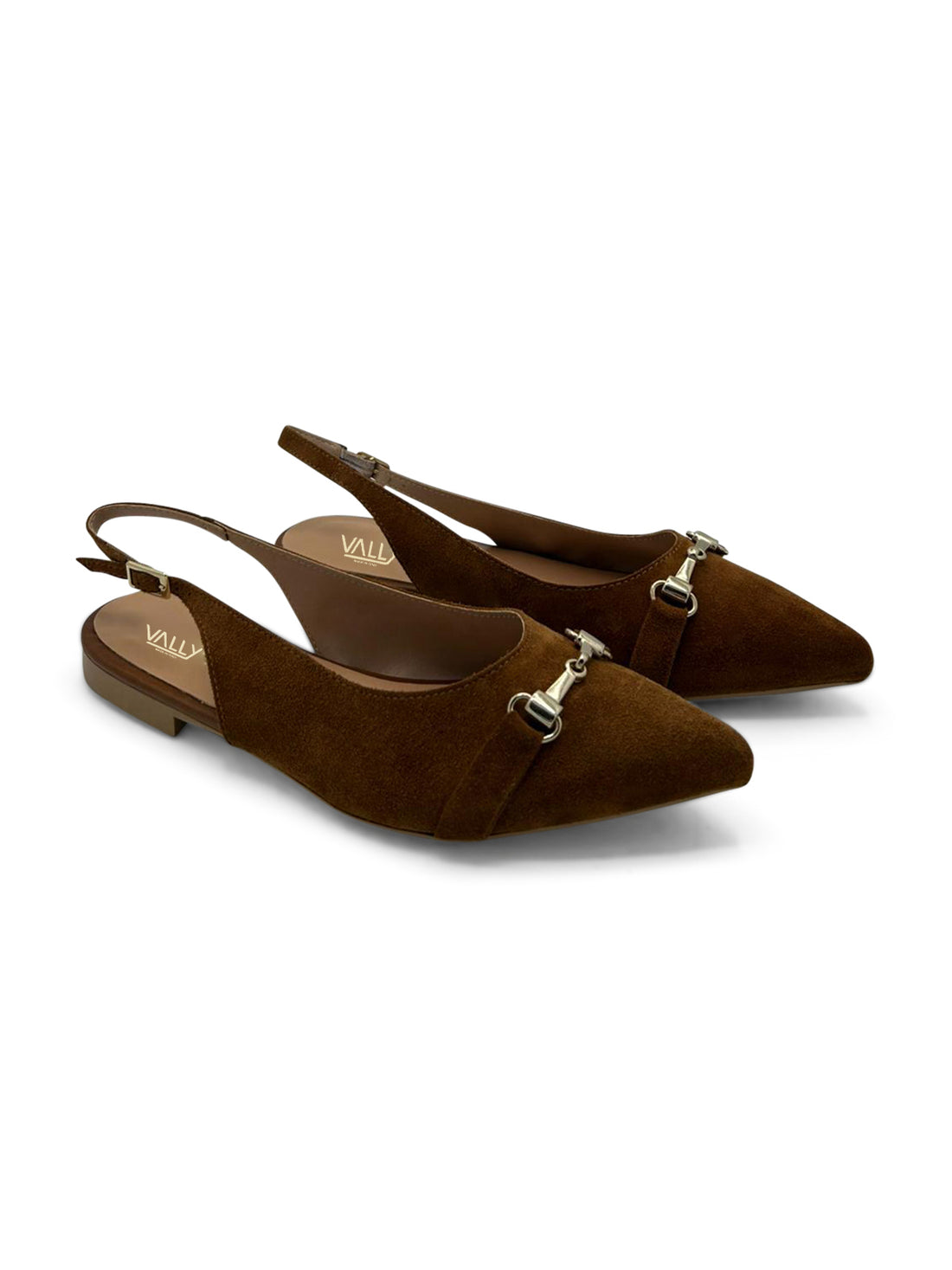 VALLY® - BALLERINA A PUNTA CON CINTURINO ALLA CAVIGLIA