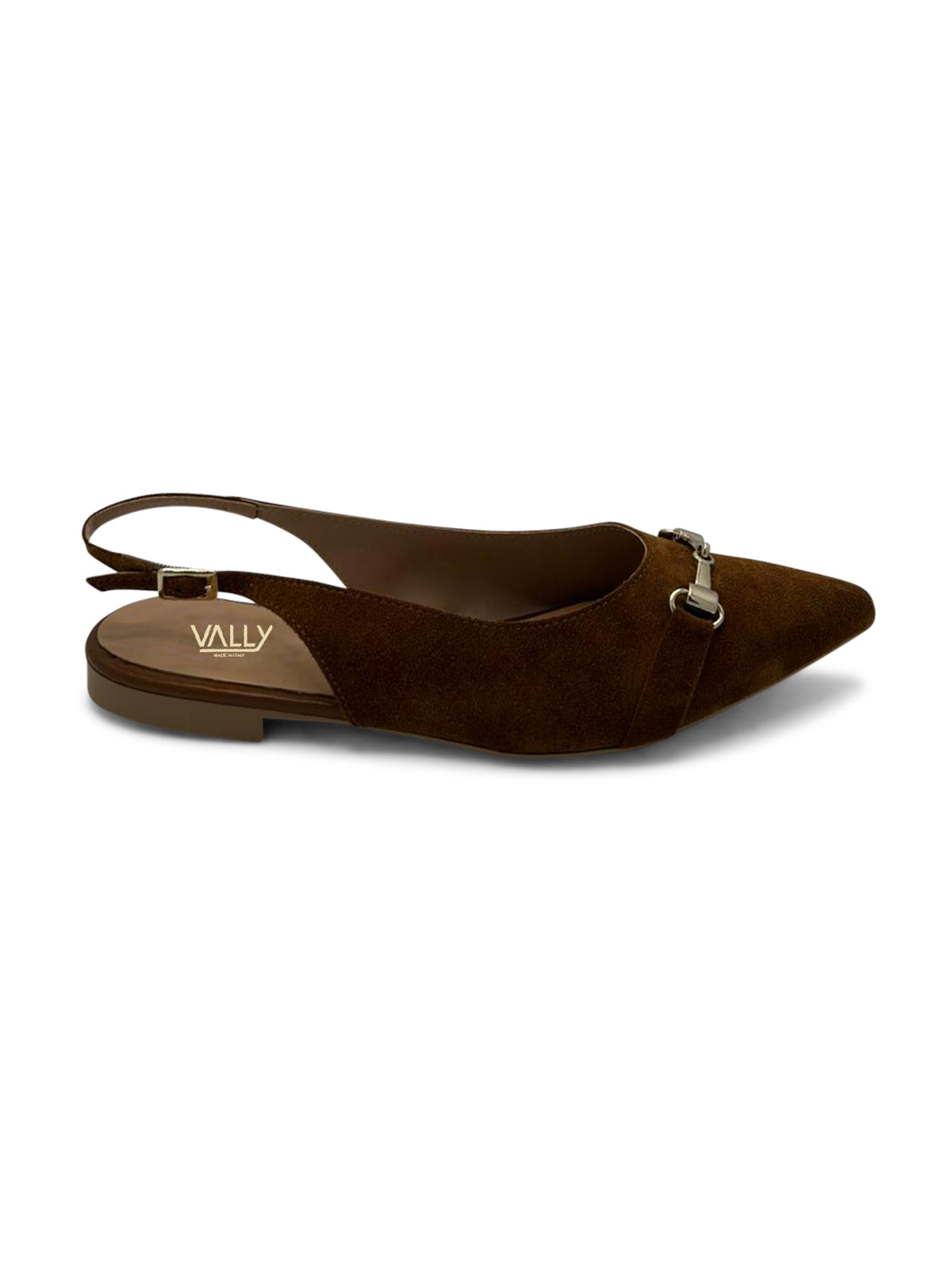 VALLY® - BALLERINA A PUNTA CON CINTURINO ALLA CAVIGLIA