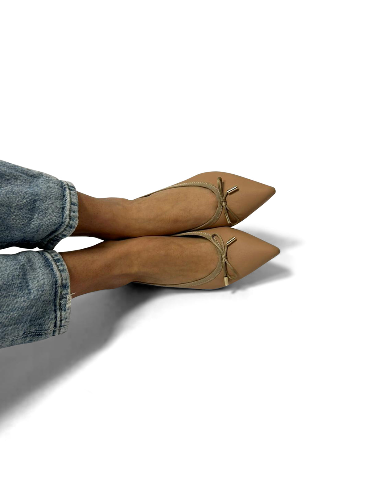 VALLY® - BALLERINA A PUNTA IN PELLE